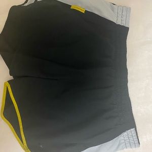 Nike Dri-Fit Athletic Shorts - Black with Yellow Lining